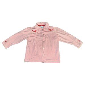 Vintage Healthtex Western Collared Cowgirl Style Floral Lace Detail Shirt Sz 24M